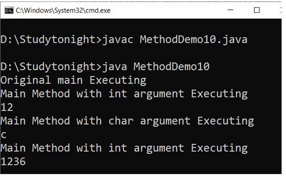 14) Method Overloading - Core Java